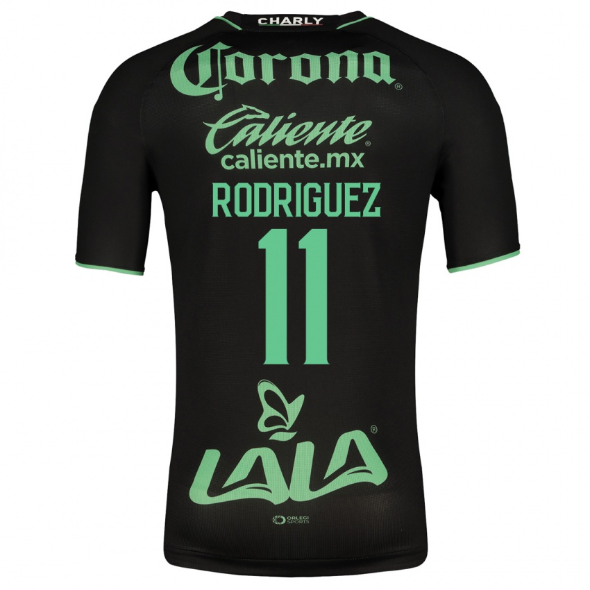 Herren Cynthia Rodríguez #11 Schwarz Auswärtstrikot Trikot 2023/24 T-Shirt