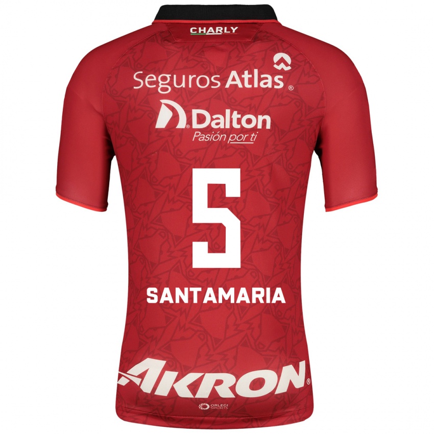 Herren Anderson Santamaría #5 Rot Auswärtstrikot Trikot 2023/24 T-Shirt