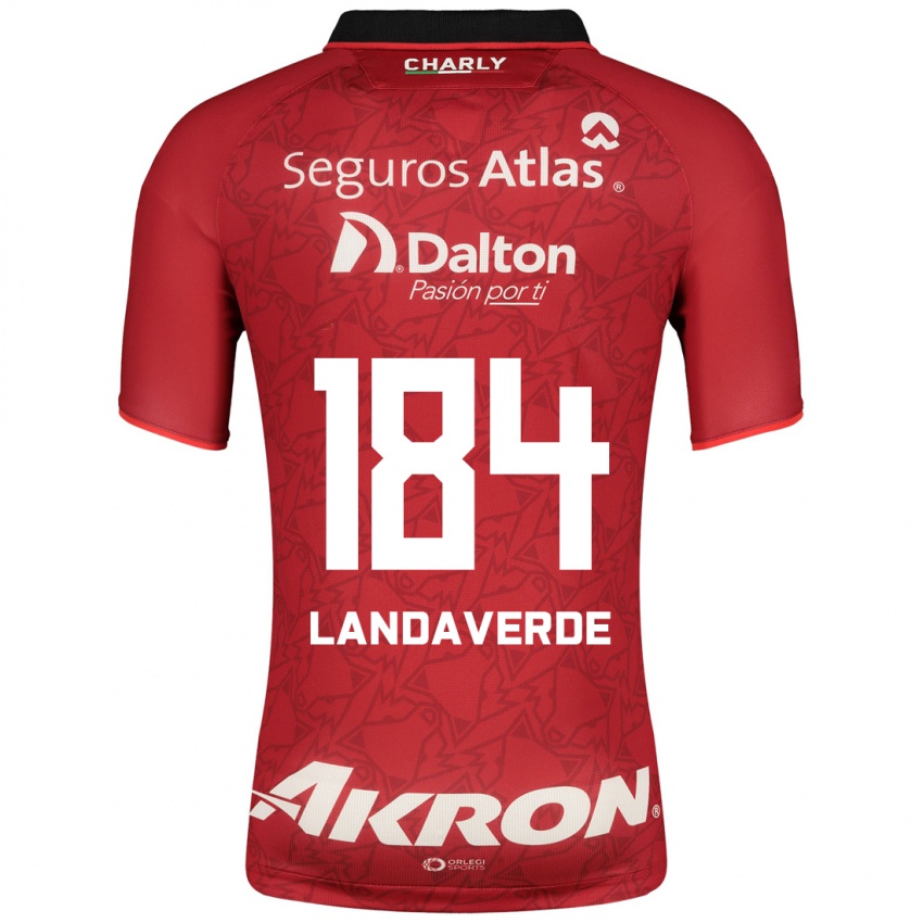 Herren Antero Landaverde #184 Rot Auswärtstrikot Trikot 2023/24 T-Shirt