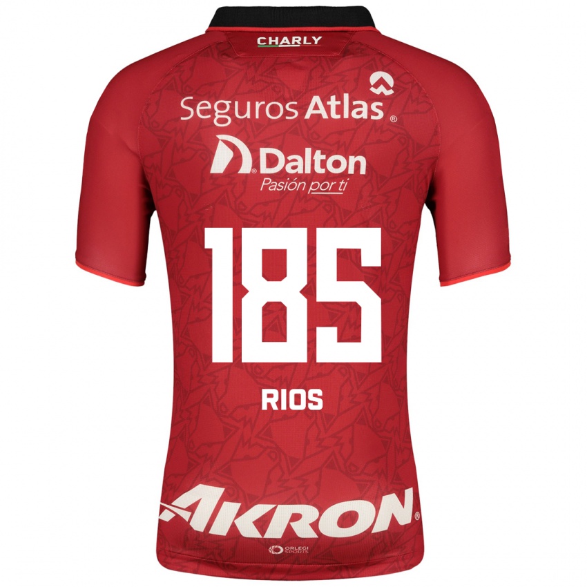 Herren Víctor Ríos #185 Rot Auswärtstrikot Trikot 2023/24 T-Shirt