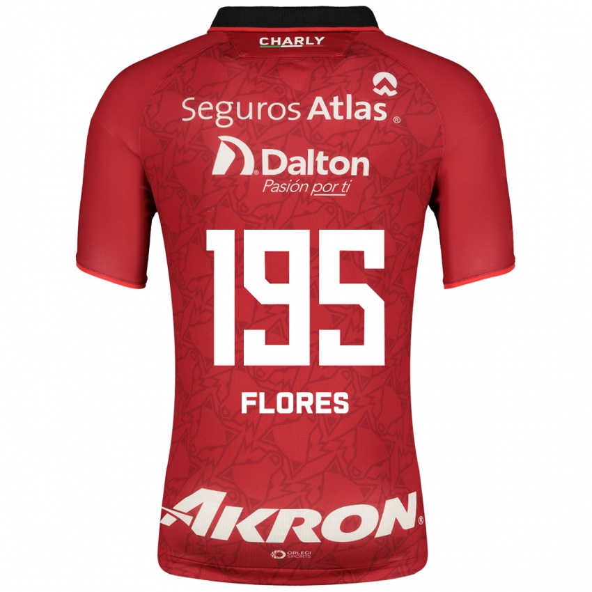 Herren Luis Flores #195 Rot Auswärtstrikot Trikot 2023/24 T-Shirt