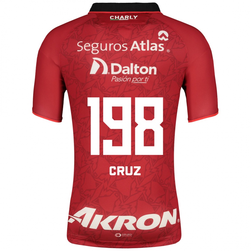 Herren Carlos Cruz #198 Rot Auswärtstrikot Trikot 2023/24 T-Shirt