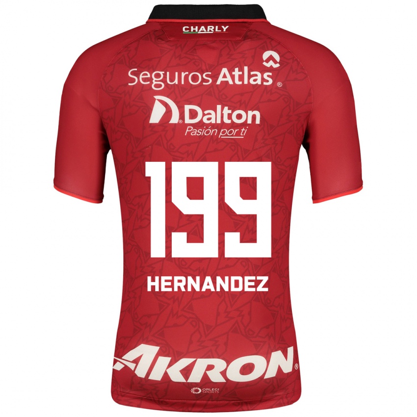 Herren Sergio Hernández #199 Rot Auswärtstrikot Trikot 2023/24 T-Shirt