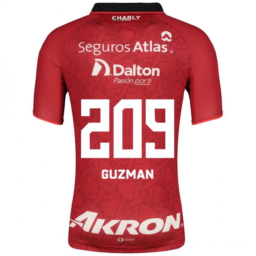 Herren Jorge Guzmán #209 Rot Auswärtstrikot Trikot 2023/24 T-Shirt