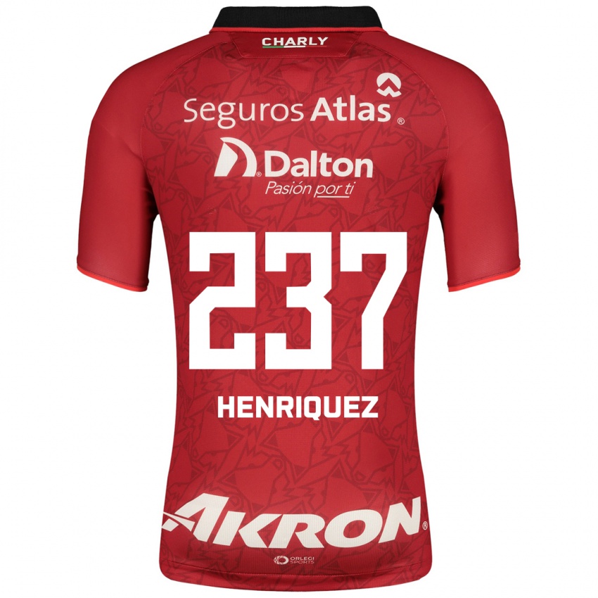 Herren Carlos Henríquez #237 Rot Auswärtstrikot Trikot 2023/24 T-Shirt