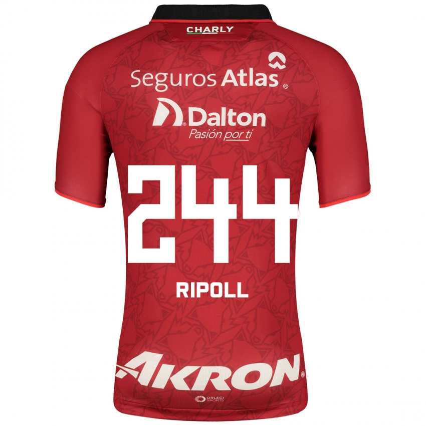Herren Alonso Ripoll #244 Rot Auswärtstrikot Trikot 2023/24 T-Shirt