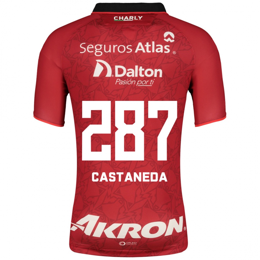 Herren Mariano Castañeda #287 Rot Auswärtstrikot Trikot 2023/24 T-Shirt