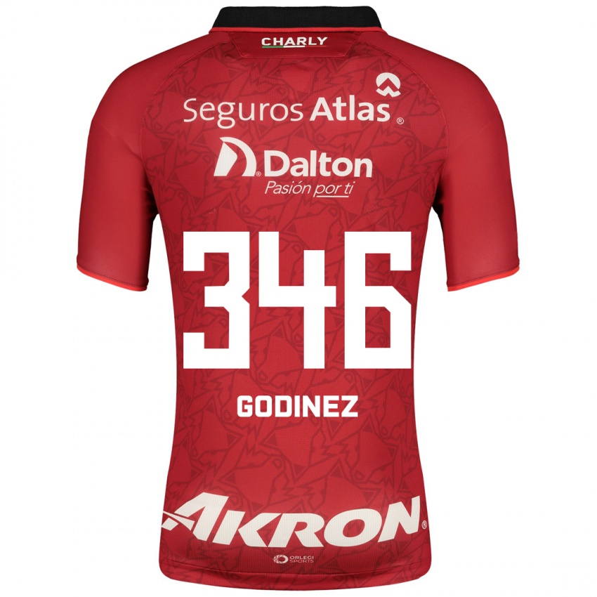 Herren Olmo Godínez #346 Rot Auswärtstrikot Trikot 2023/24 T-Shirt
