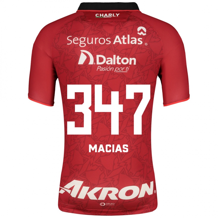 Herren Ángel Macías #347 Rot Auswärtstrikot Trikot 2023/24 T-Shirt
