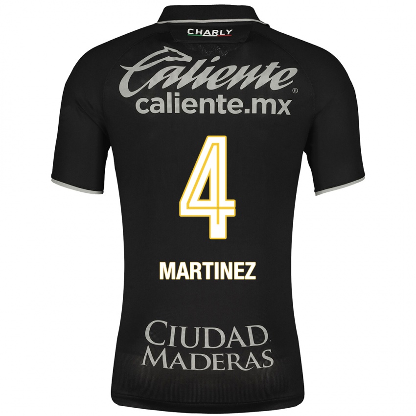 Herren Mitzi Martínez #4 Schwarz Auswärtstrikot Trikot 2023/24 T-Shirt