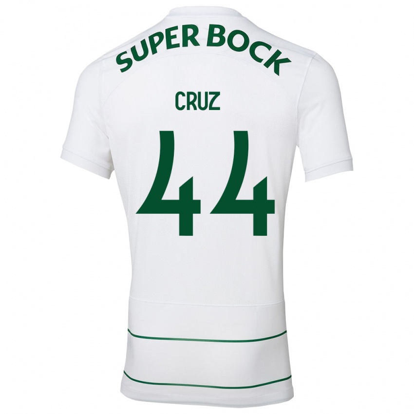 Herren Marco Cruz #44 Weiß Auswärtstrikot Trikot 2023/24 T-Shirt