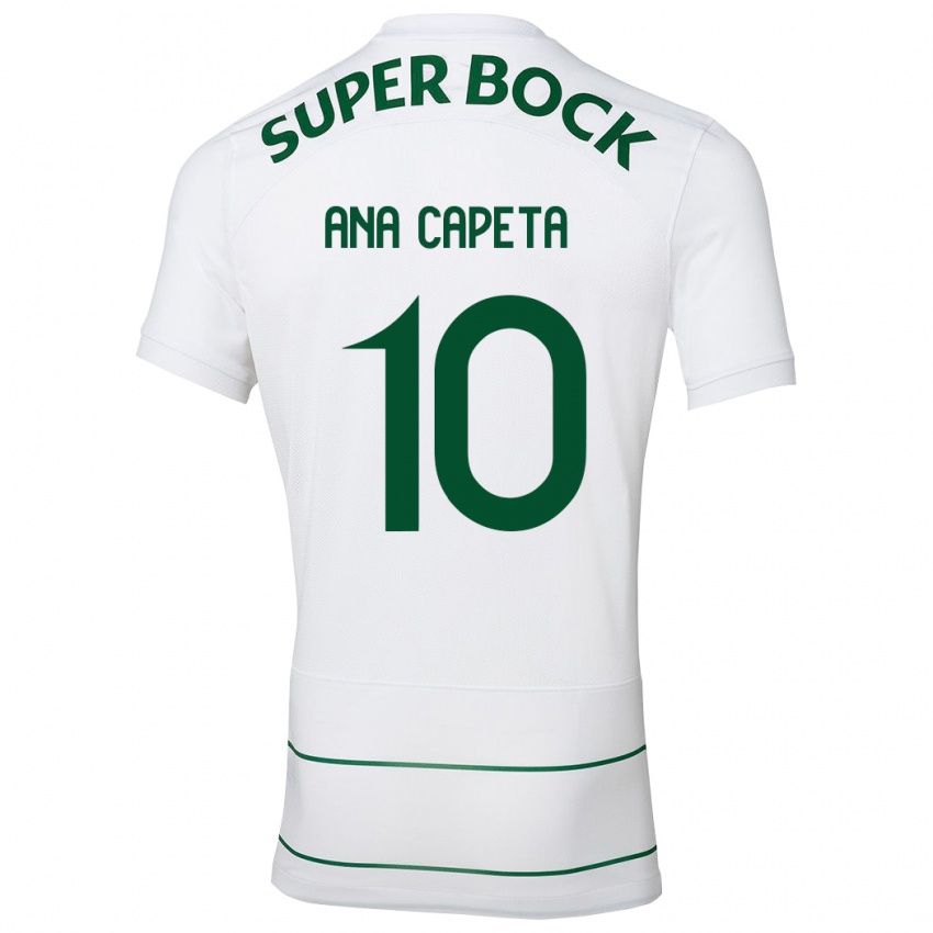 Herren Ana Capeta #10 Weiß Auswärtstrikot Trikot 2023/24 T-Shirt