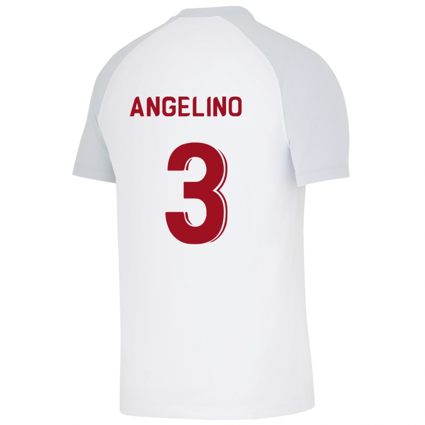 Herren Angelino #3 Weiß Auswärtstrikot Trikot 2023/24 T-Shirt