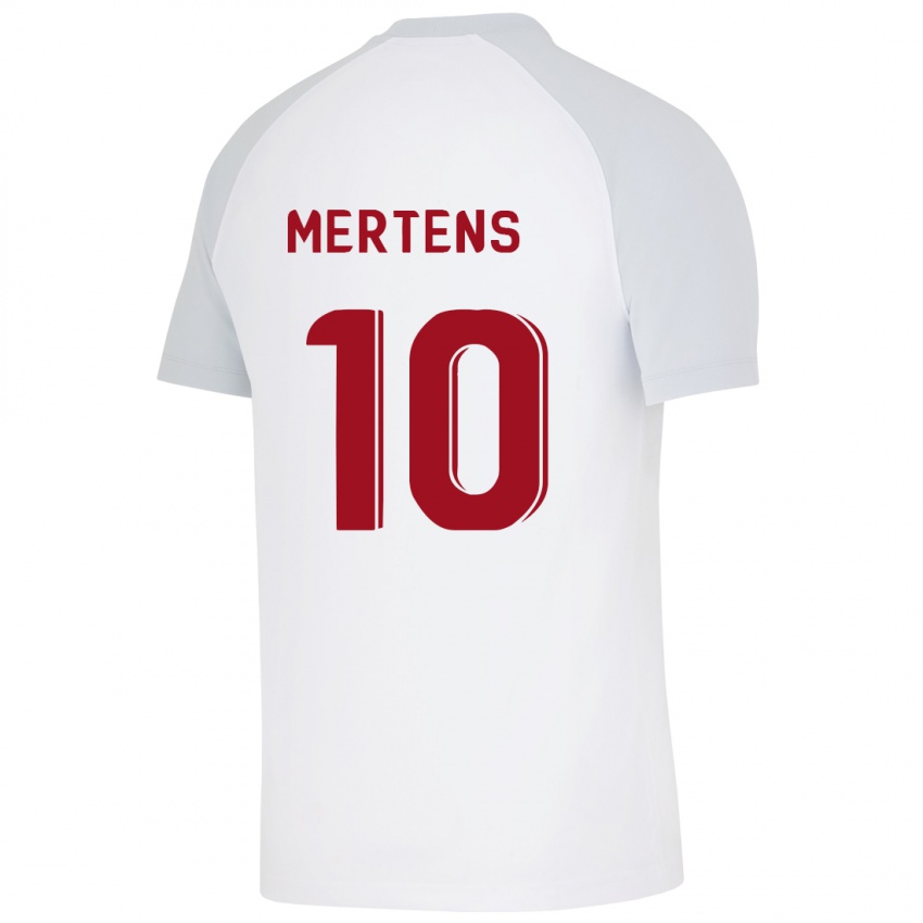 Herren Dries Mertens #10 Weiß Auswärtstrikot Trikot 2023/24 T-Shirt