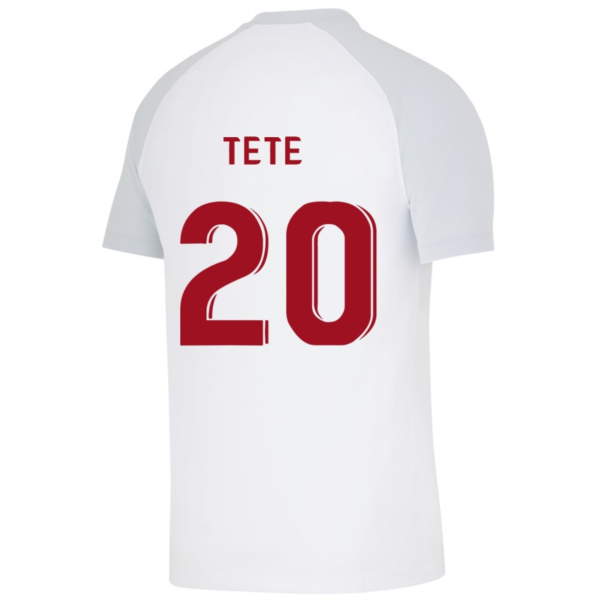 Herren Tete #20 Weiß Auswärtstrikot Trikot 2023/24 T-Shirt