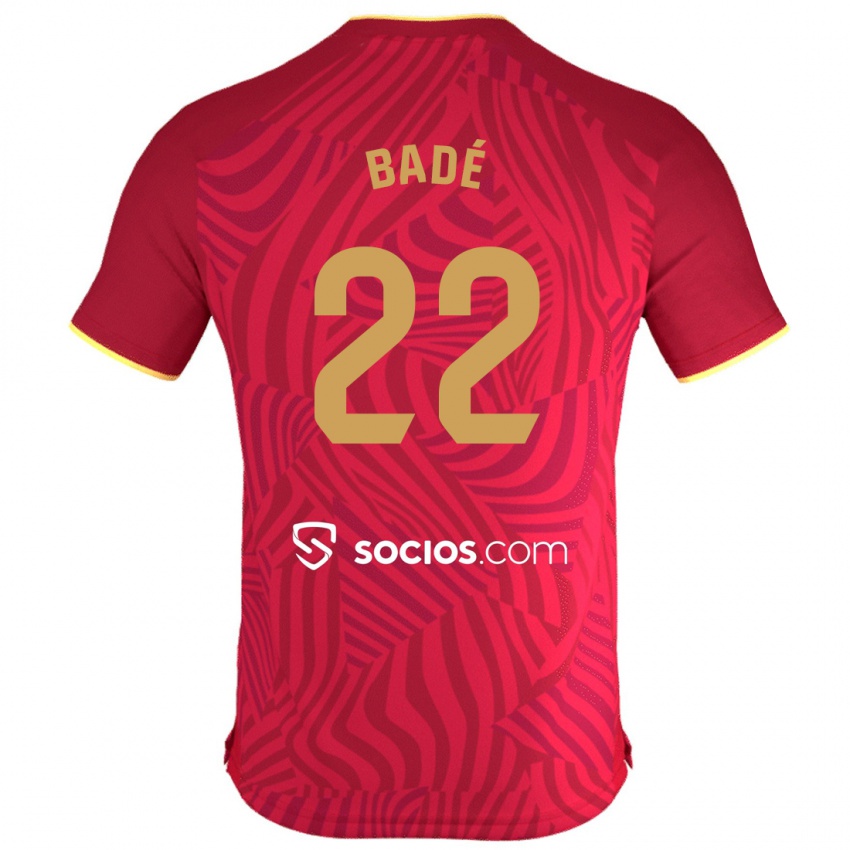 Herren Loic Bade #22 Rot Auswärtstrikot Trikot 2023/24 T-Shirt