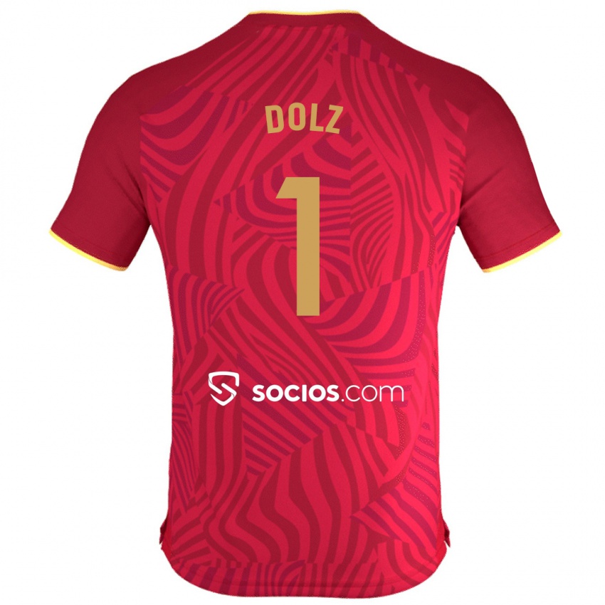 Herren Marc Dolz #1 Rot Auswärtstrikot Trikot 2023/24 T-Shirt