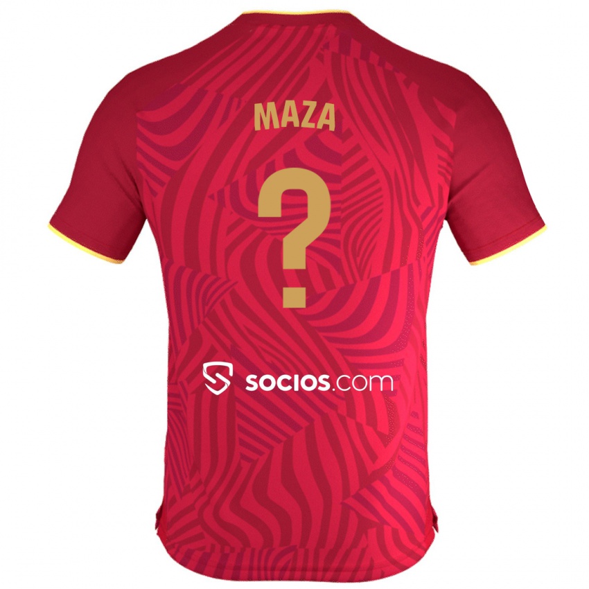 Herren Manuel Maza #0 Rot Auswärtstrikot Trikot 2023/24 T-Shirt