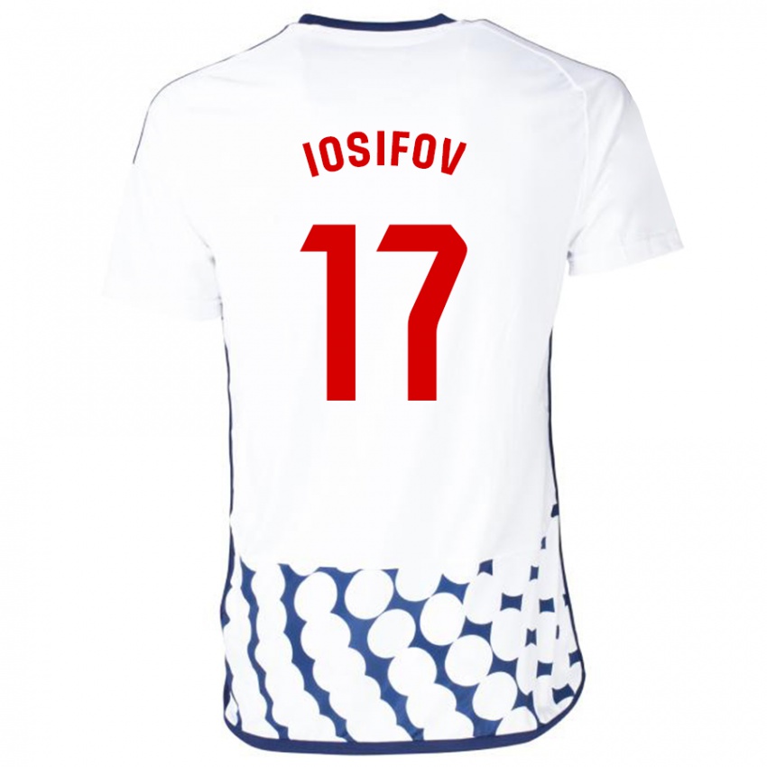 Herren Nikita Iosifov #17 Weiß Auswärtstrikot Trikot 2023/24 T-Shirt