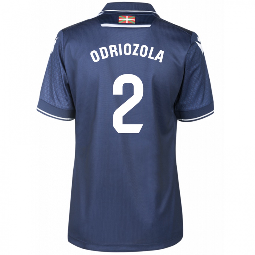 Herren Alvaro Odriozola #2 Marine Auswärtstrikot Trikot 2023/24 T-Shirt