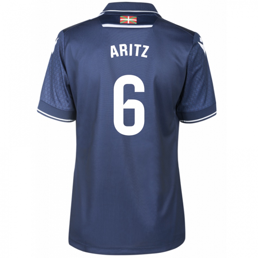 Herren Aritz Elustondo #6 Marine Auswärtstrikot Trikot 2023/24 T-Shirt