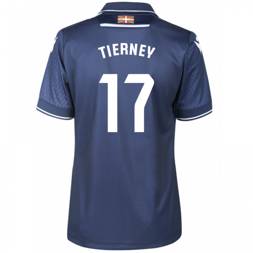 Herren Kieran Tierney #17 Marine Auswärtstrikot Trikot 2023/24 T-Shirt