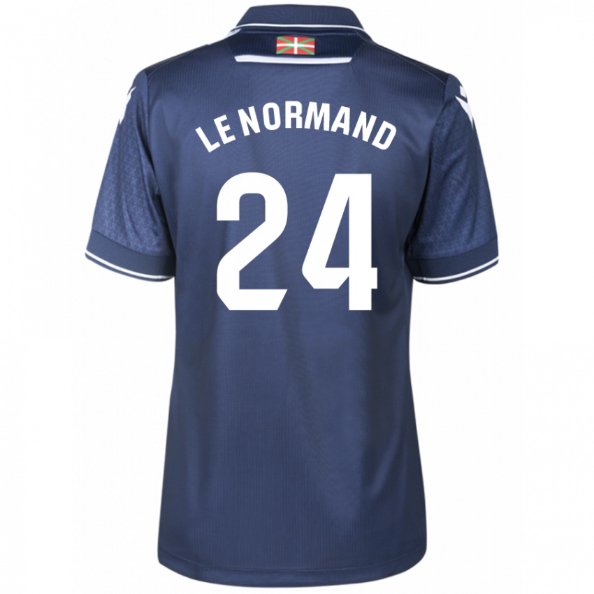 Herren Robin Le Normand #24 Marine Auswärtstrikot Trikot 2023/24 T-Shirt