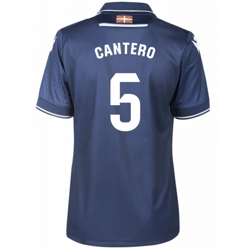 Herren Yago Cantero #5 Marine Auswärtstrikot Trikot 2023/24 T-Shirt