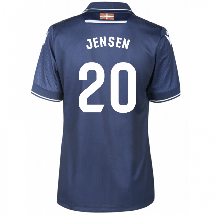 Herren Synne Jensen #20 Marine Auswärtstrikot Trikot 2023/24 T-Shirt