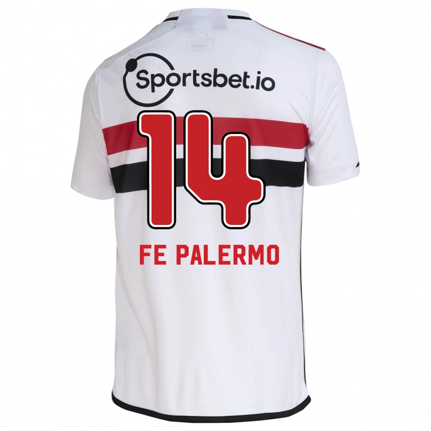 Damen Fe Palermo #14 Weiß Heimtrikot Trikot 2023/24 T-Shirt
