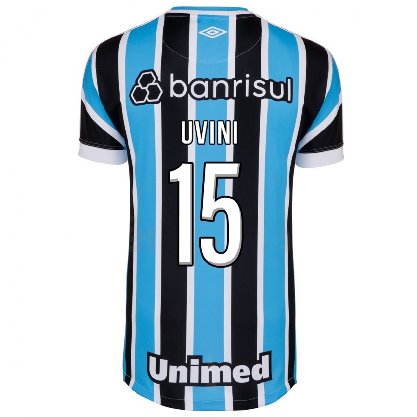 Damen Bruno Uvini #15 Blau Heimtrikot Trikot 2023/24 T-Shirt