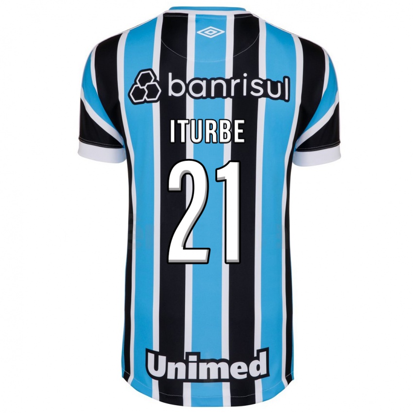 Damen Juan Iturbe #21 Blau Heimtrikot Trikot 2023/24 T-Shirt