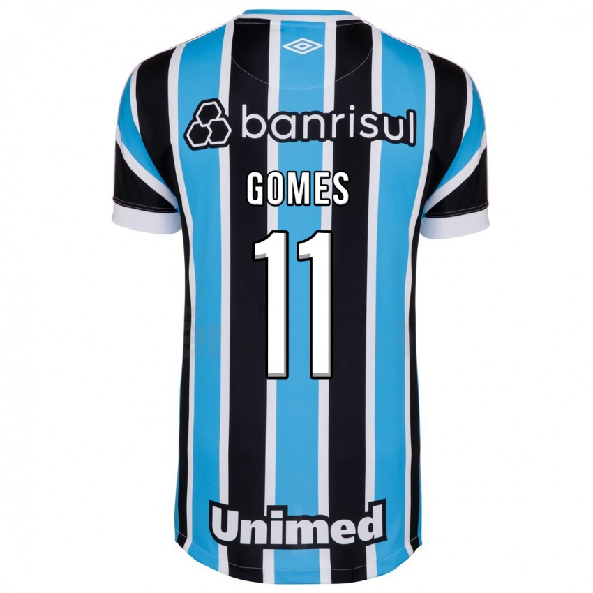 Damen Gustavo Gomes #11 Blau Heimtrikot Trikot 2023/24 T-Shirt