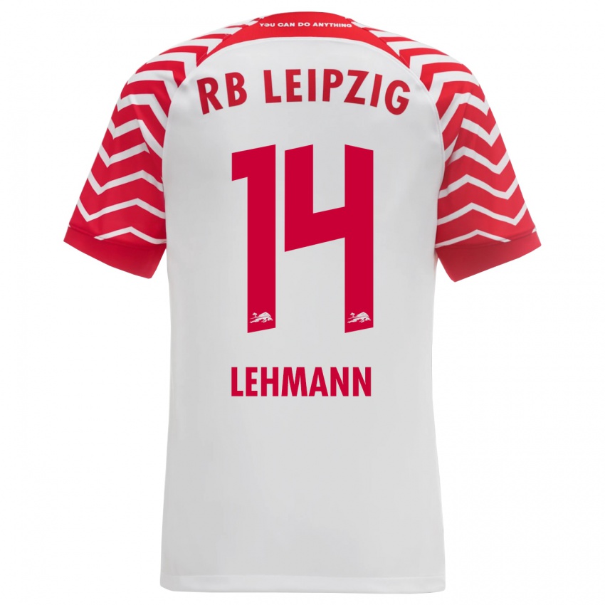 Damen Noah Lehmann #14 Weiß Heimtrikot Trikot 2023/24 T-Shirt