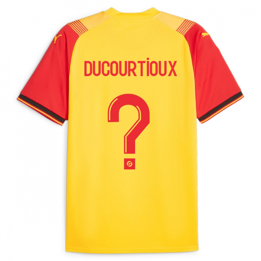 Damen Ilan Ducourtioux #0 Gelb Heimtrikot Trikot 2023/24 T-Shirt