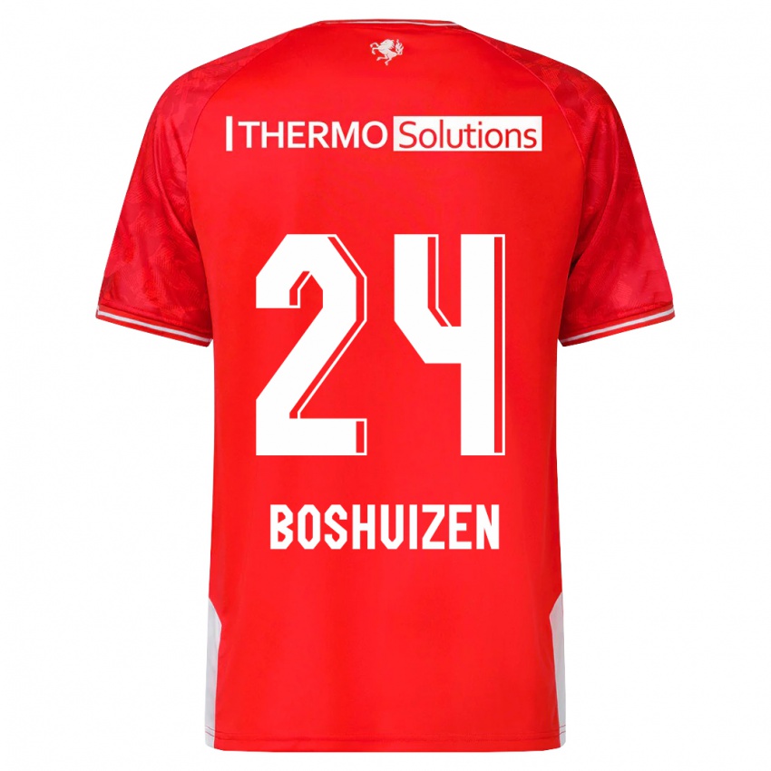 Damen Annouk Boshuizen #24 Rot Heimtrikot Trikot 2023/24 T-Shirt