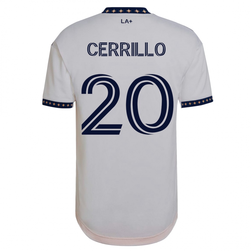 Damen Edwin Cerrillo #20 Weiß Heimtrikot Trikot 2023/24 T-Shirt