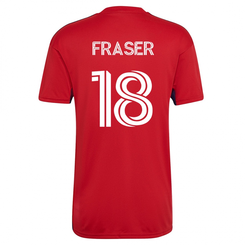 Damen Liam Fraser #18 Rot Heimtrikot Trikot 2023/24 T-Shirt