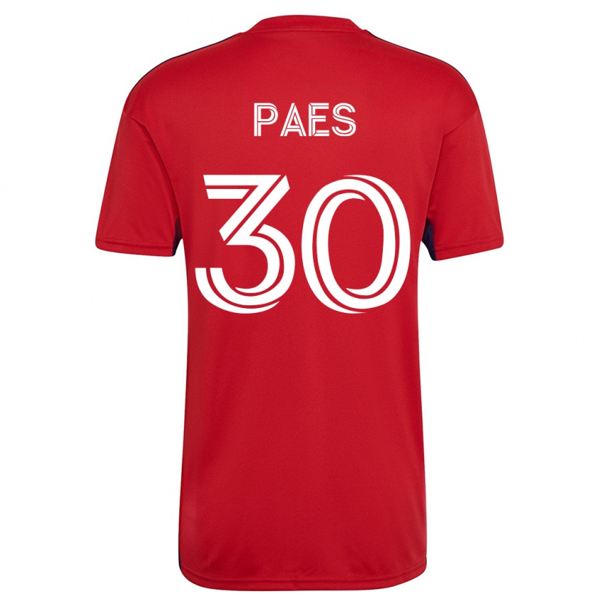 Damen Maarten Paes #30 Rot Heimtrikot Trikot 2023/24 T-Shirt