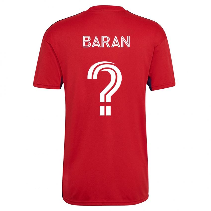 Damen Daniel Baran #0 Rot Heimtrikot Trikot 2023/24 T-Shirt