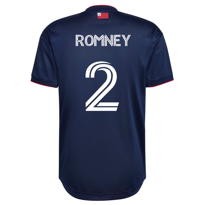 Damen Dave Romney #2 Marine Heimtrikot Trikot 2023/24 T-Shirt