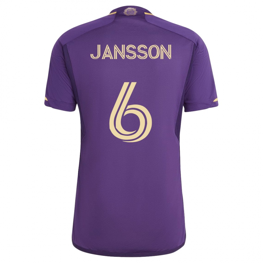 Damen Robin Jansson #6 Violett Heimtrikot Trikot 2023/24 T-Shirt