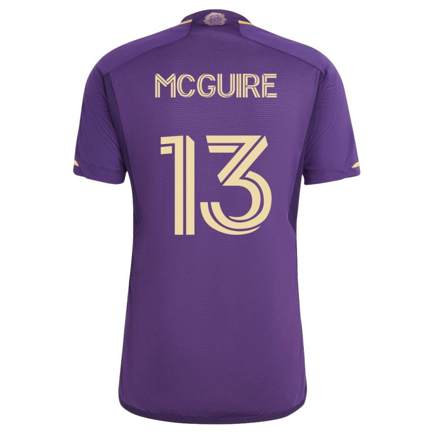 Damen Duncan Mcguire #13 Violett Heimtrikot Trikot 2023/24 T-Shirt