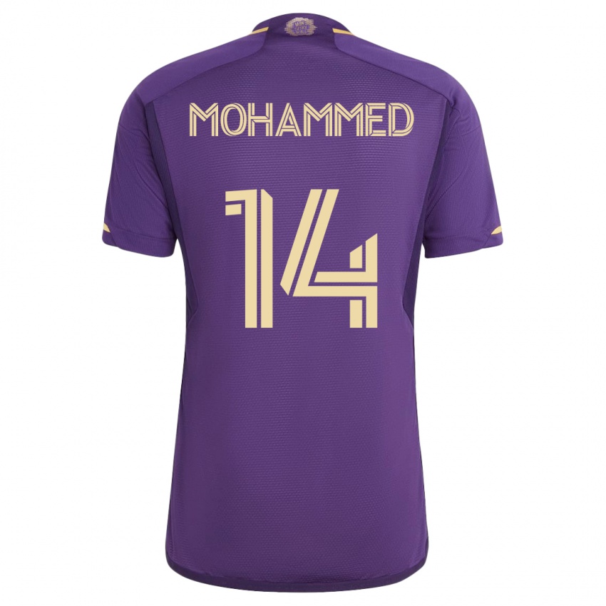 Damen Shak Mohammed #14 Violett Heimtrikot Trikot 2023/24 T-Shirt