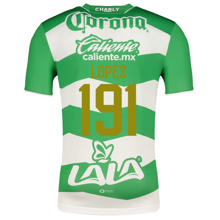 Damen Carlos López #191 Grün Heimtrikot Trikot 2023/24 T-Shirt