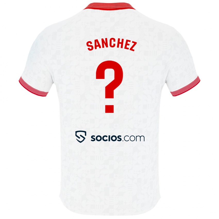 Damen Carlos Sanchez #0 Weiß Heimtrikot Trikot 2023/24 T-Shirt