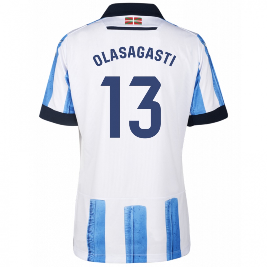 Damen Lander Olasagasti #13 Blau Weiss Heimtrikot Trikot 2023/24 T-Shirt