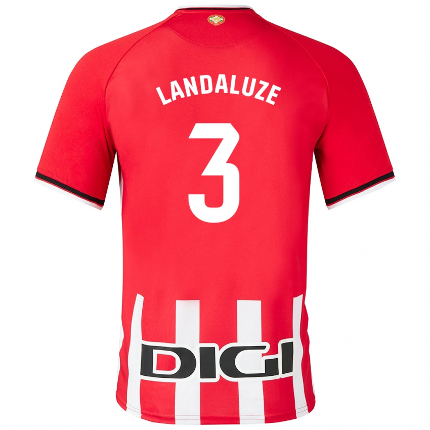 Damen Naia Landaluze Marquínez #3 Rot Heimtrikot Trikot 2023/24 T-Shirt