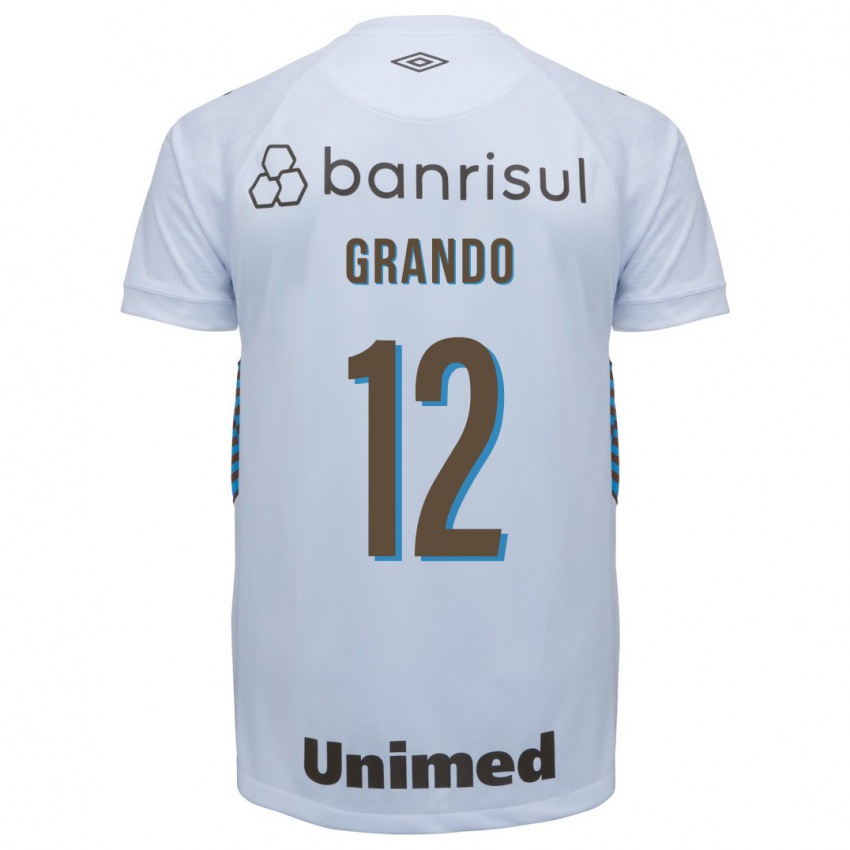 Damen Gabriel Grando #12 Weiß Auswärtstrikot Trikot 2023/24 T-Shirt