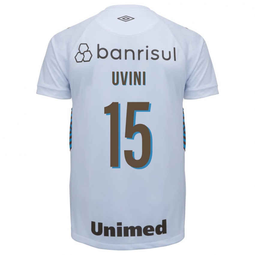 Damen Bruno Uvini #15 Weiß Auswärtstrikot Trikot 2023/24 T-Shirt